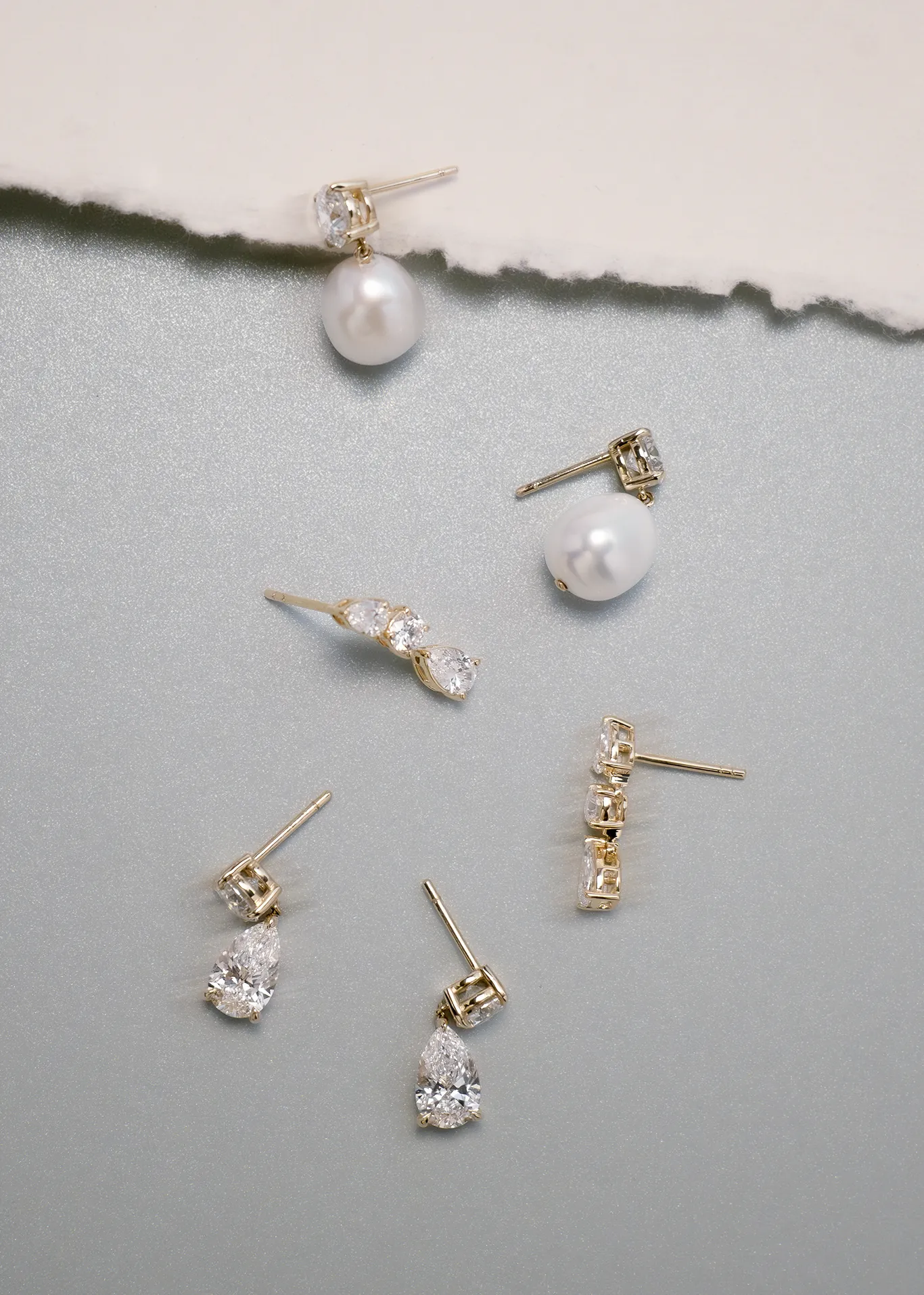 Third Time's a Charm Drop Earrings Pear 2.7ctw Diamond sold by Kinn product image thumbnail 4