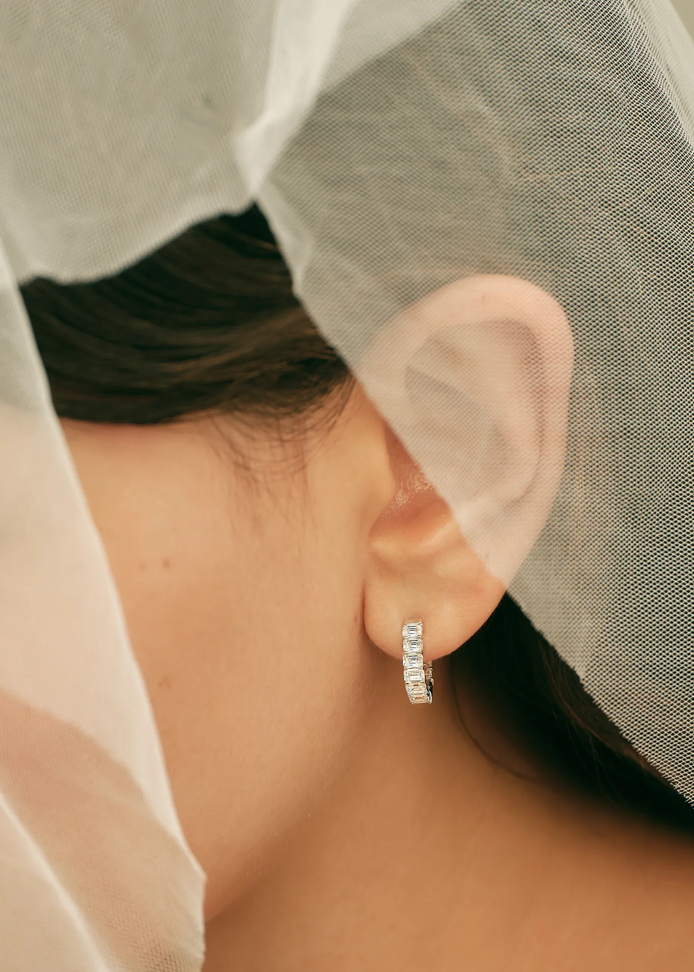 Brynn 2.7ctw Emerald Diamond Hoops sold by Kinn product image thumbnail 2