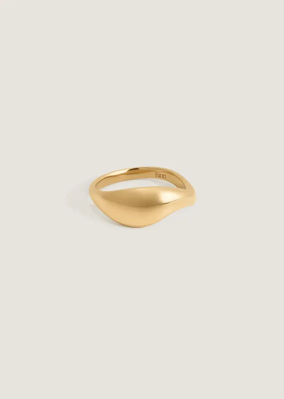 Bold Rosewood Curved Stacking Ring sold by Kinn