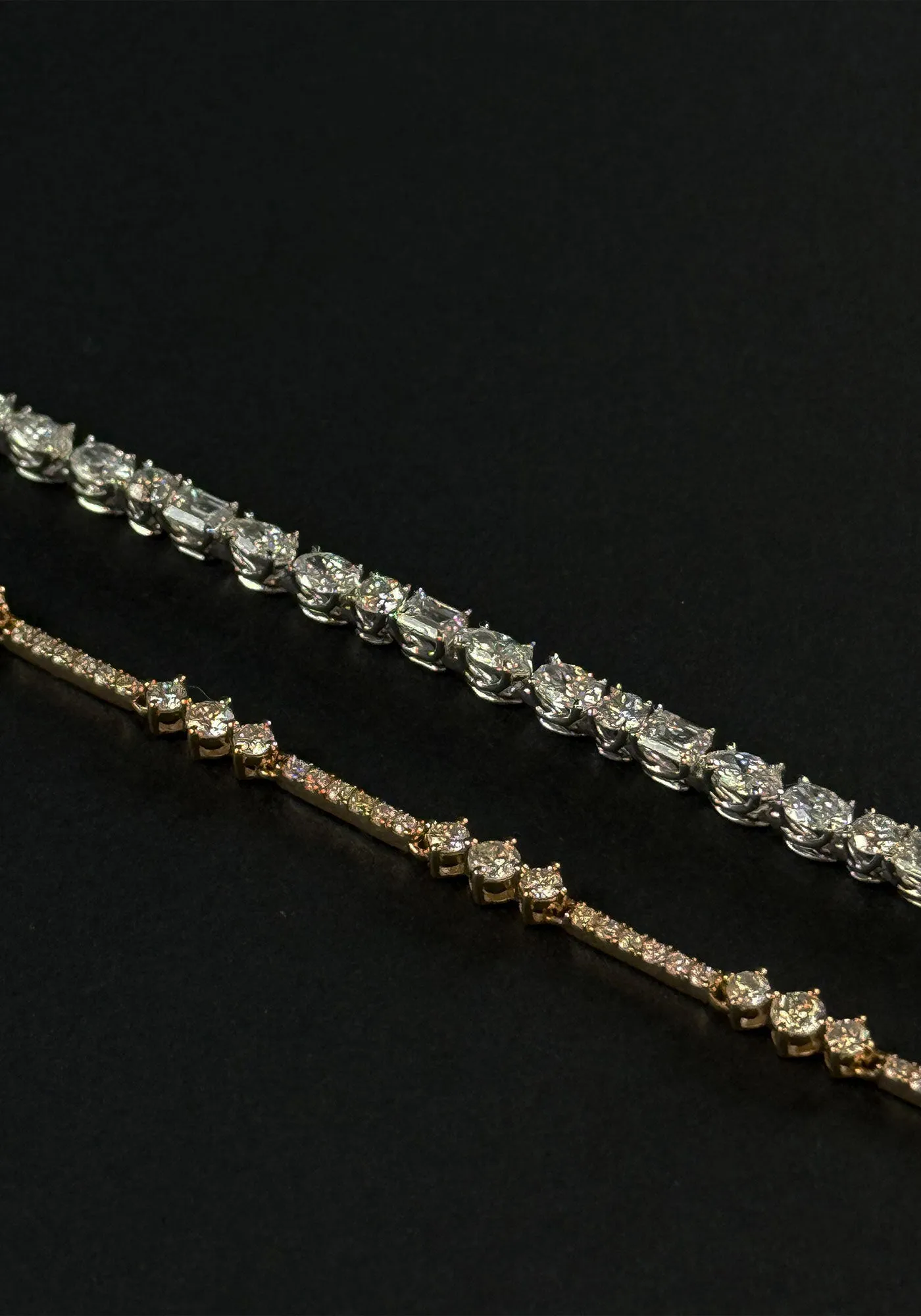 Esme Fancy Shape Tennis Bracelet 4ctw White Gold sold by Kinn product image thumbnail 3