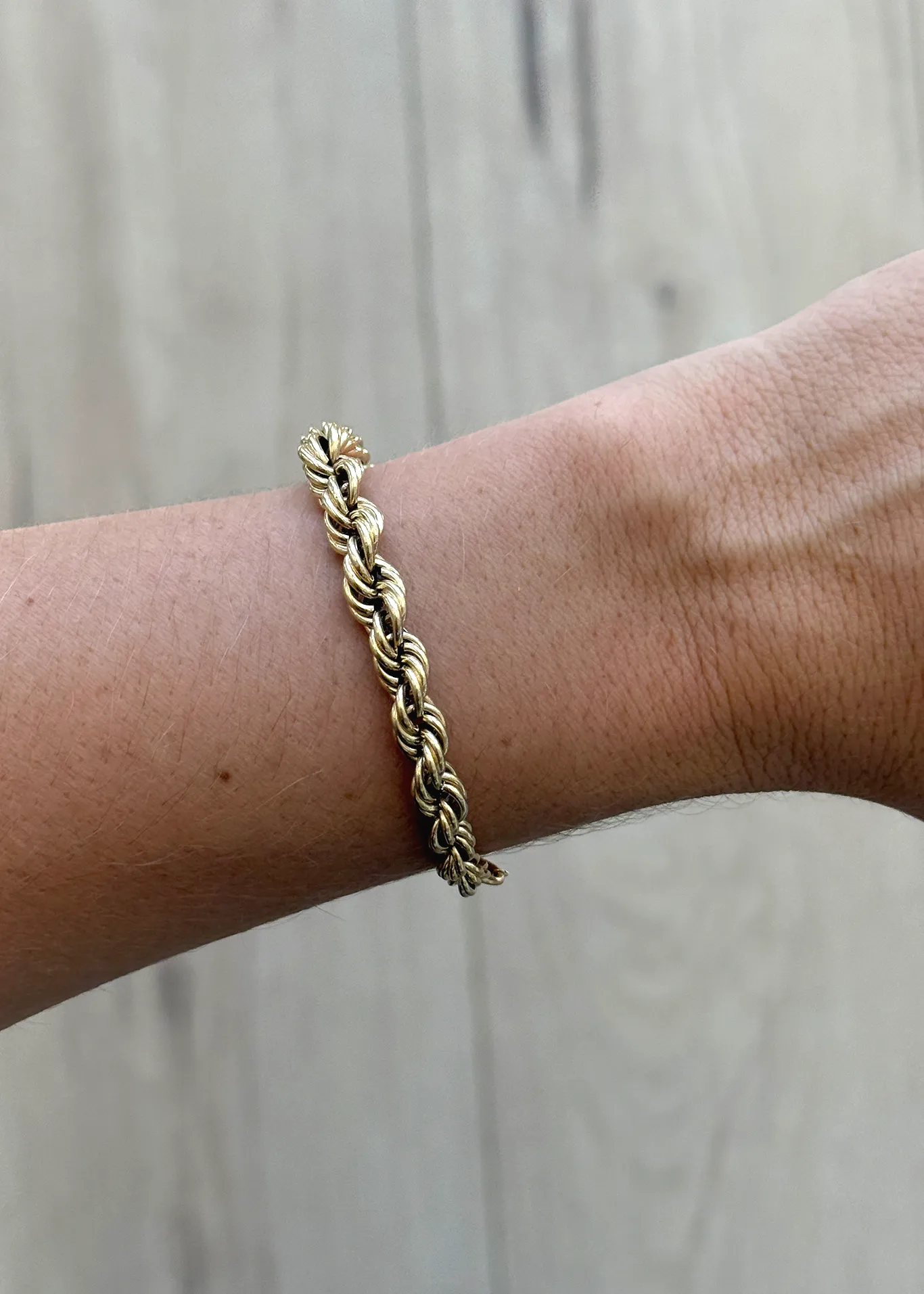 Vintage Bold Rope Chain Bracelet sold by Kinn product image thumbnail 5