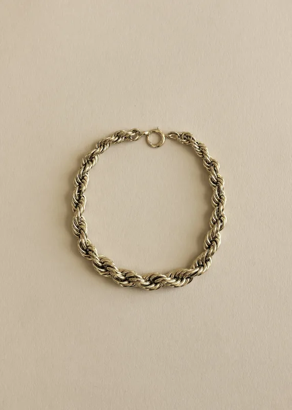 Vintage Bold Rope Chain Bracelet sold by Kinn
