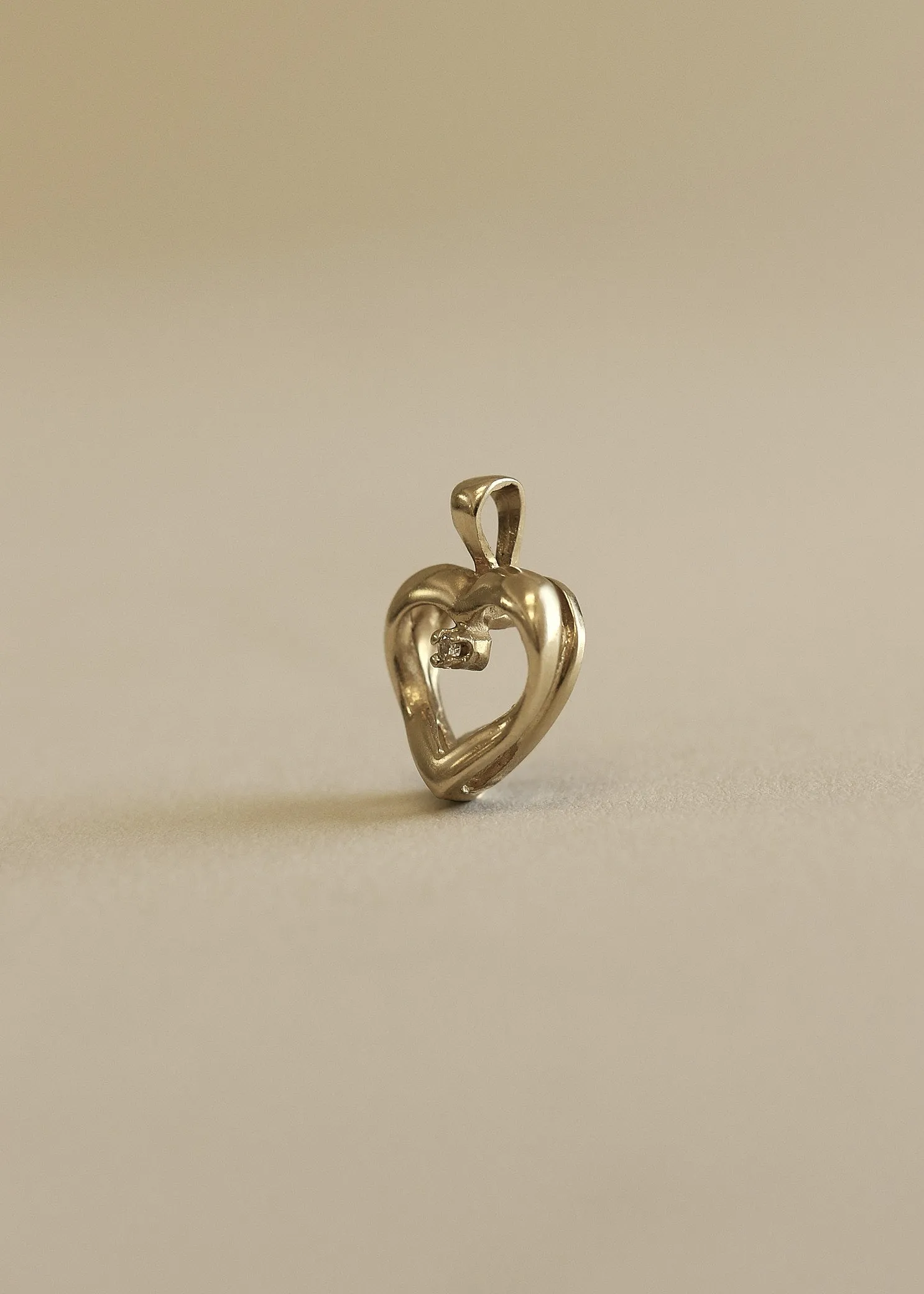 Vintage Diamond Outline Heart Pendant sold by Kinn product image thumbnail 4