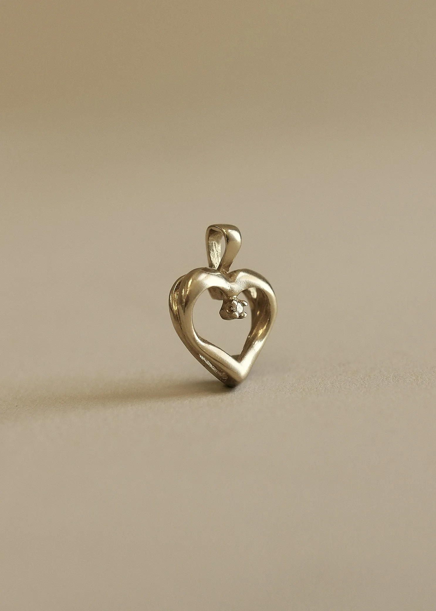 Vintage Diamond Outline Heart Pendant sold by Kinn product image thumbnail 2