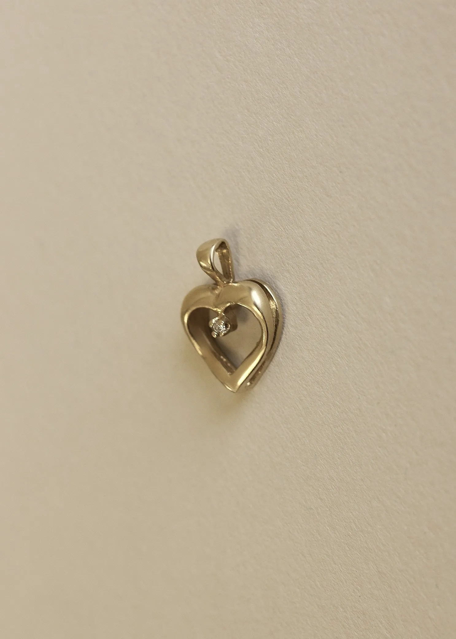 Vintage Diamond Outline Heart Pendant sold by Kinn product image thumbnail 5