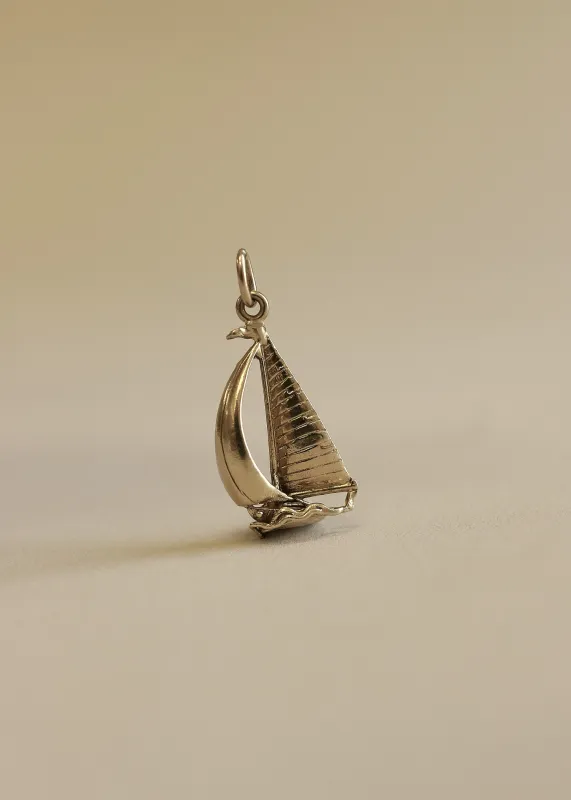 Vintage Sailboat Pendant 10K sold by Kinn