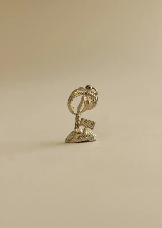 Vintage Palm Tree Pendant 14k sold by Kinn