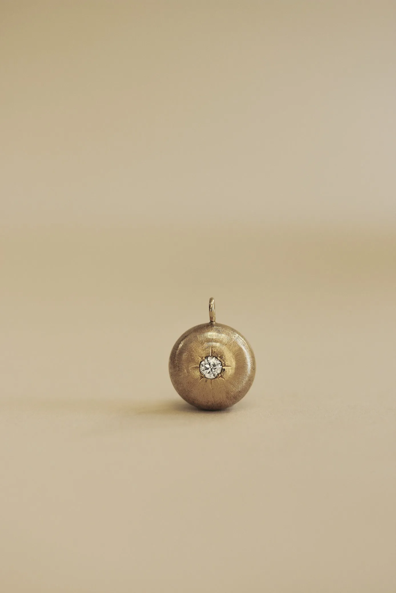 Vintage Round Puffed Pendant sold by Kinn