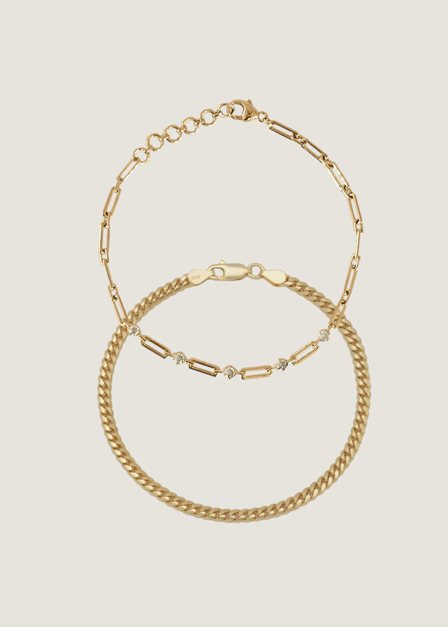 North Star V Anniversary & Petite Familia Cuban Bracelet Stack sold by Kinn product image thumbnail 2