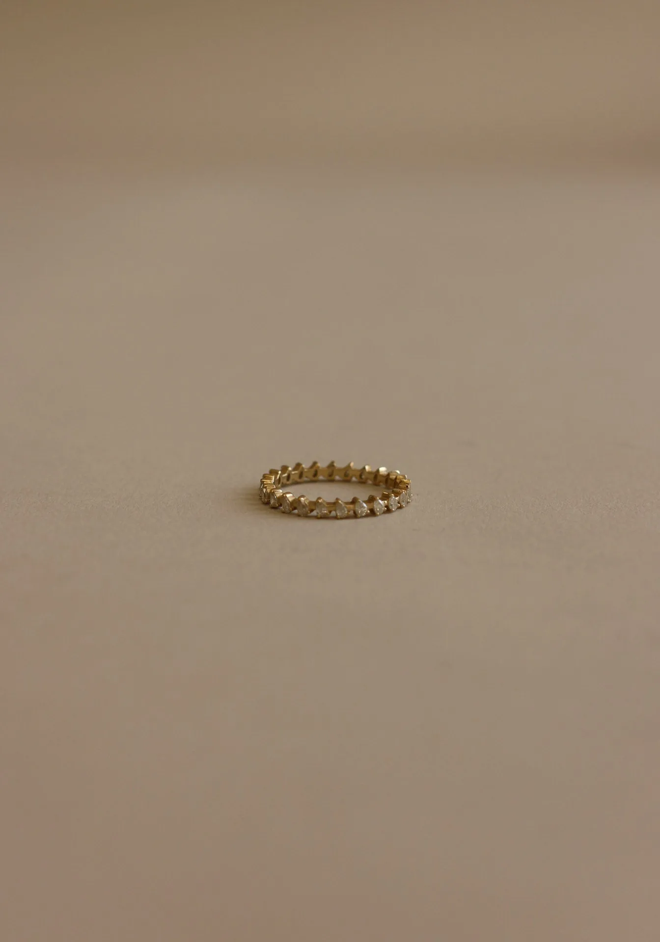 Archive Teardrop Eternity Ring - Natural Diamonds sold by Kinn
