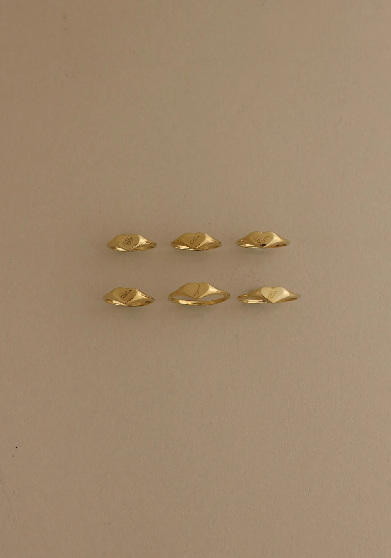 Archive Petite Heart Signet Ring Engraved sold by Kinn