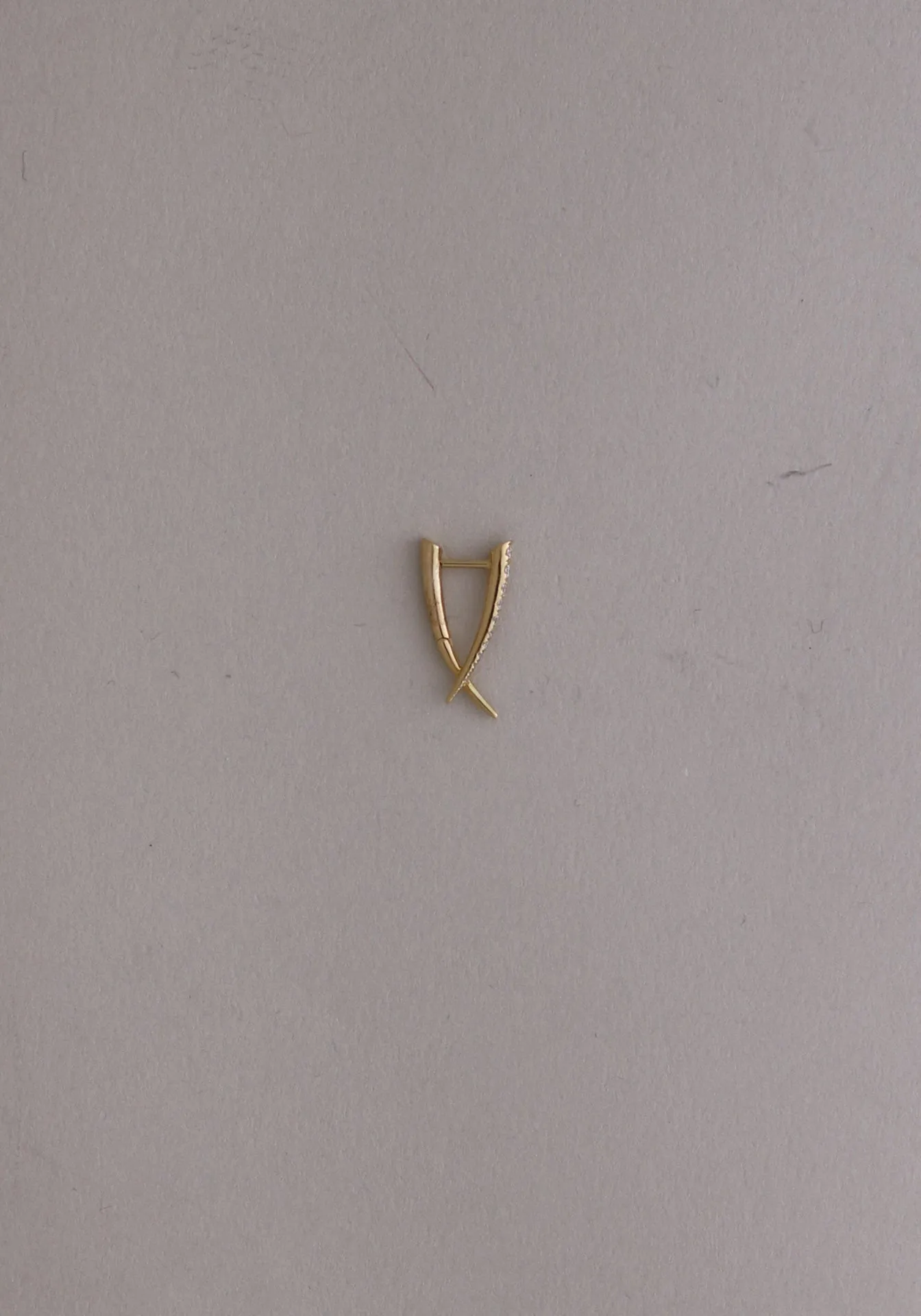 Archive Cross X Natural Diamond Earring - Single sold by Kinn product image thumbnail 2