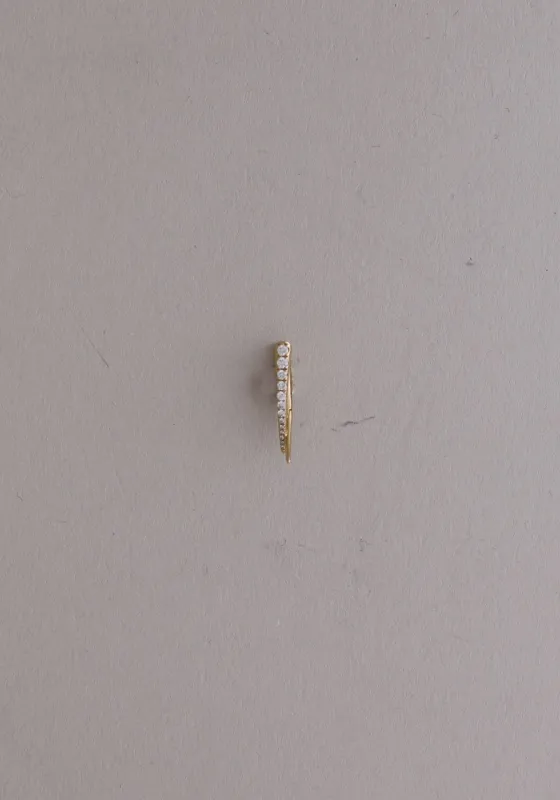 Archive Cross X Natural Diamond Earring - Single sold by Kinn