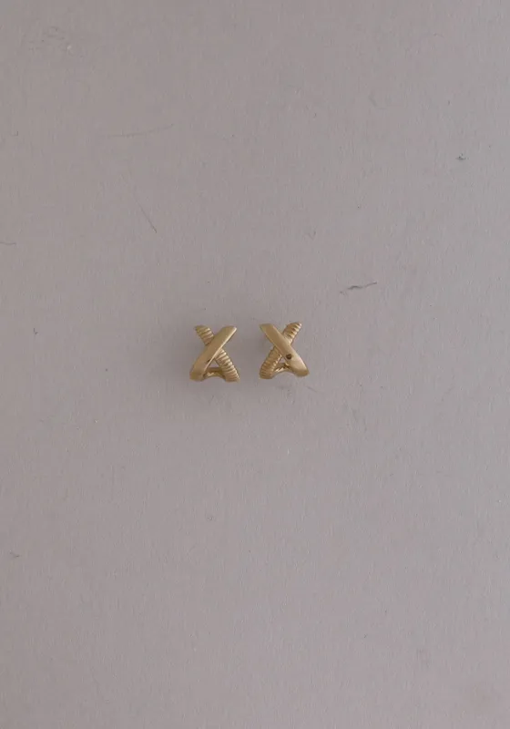 Archive Eternal Bond X Stud Earrings sold by Kinn