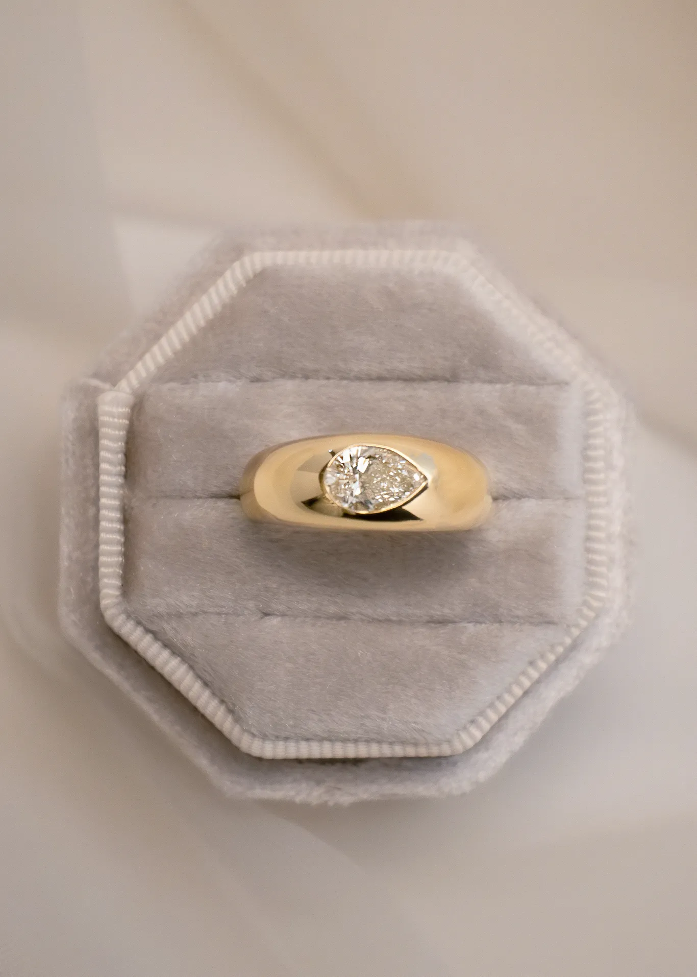 Carmen Dome Ring Pear Diamond sold by Kinn product image thumbnail 3