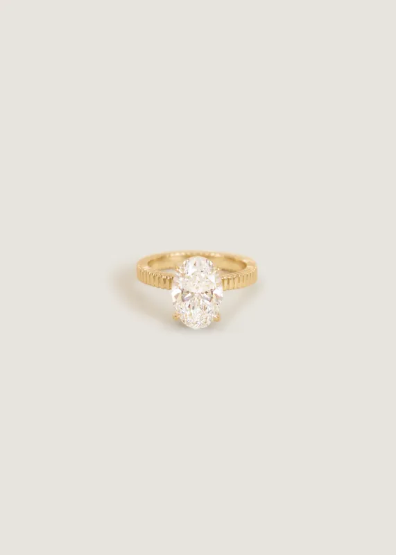 Elise Oval Ring Lab Diamond sold by Kinn