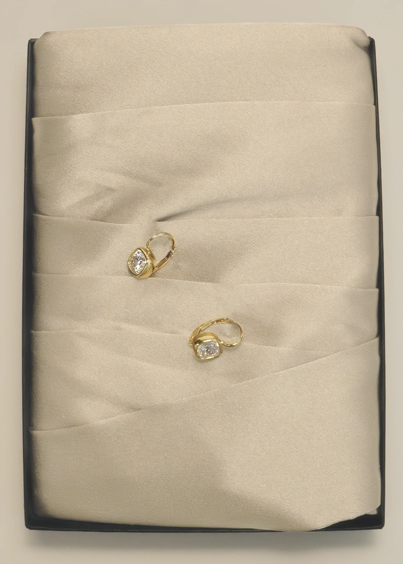 Harper 2ctw Cushion Cut Drop Earrings Yellow Gold sold by Kinn product image thumbnail 3