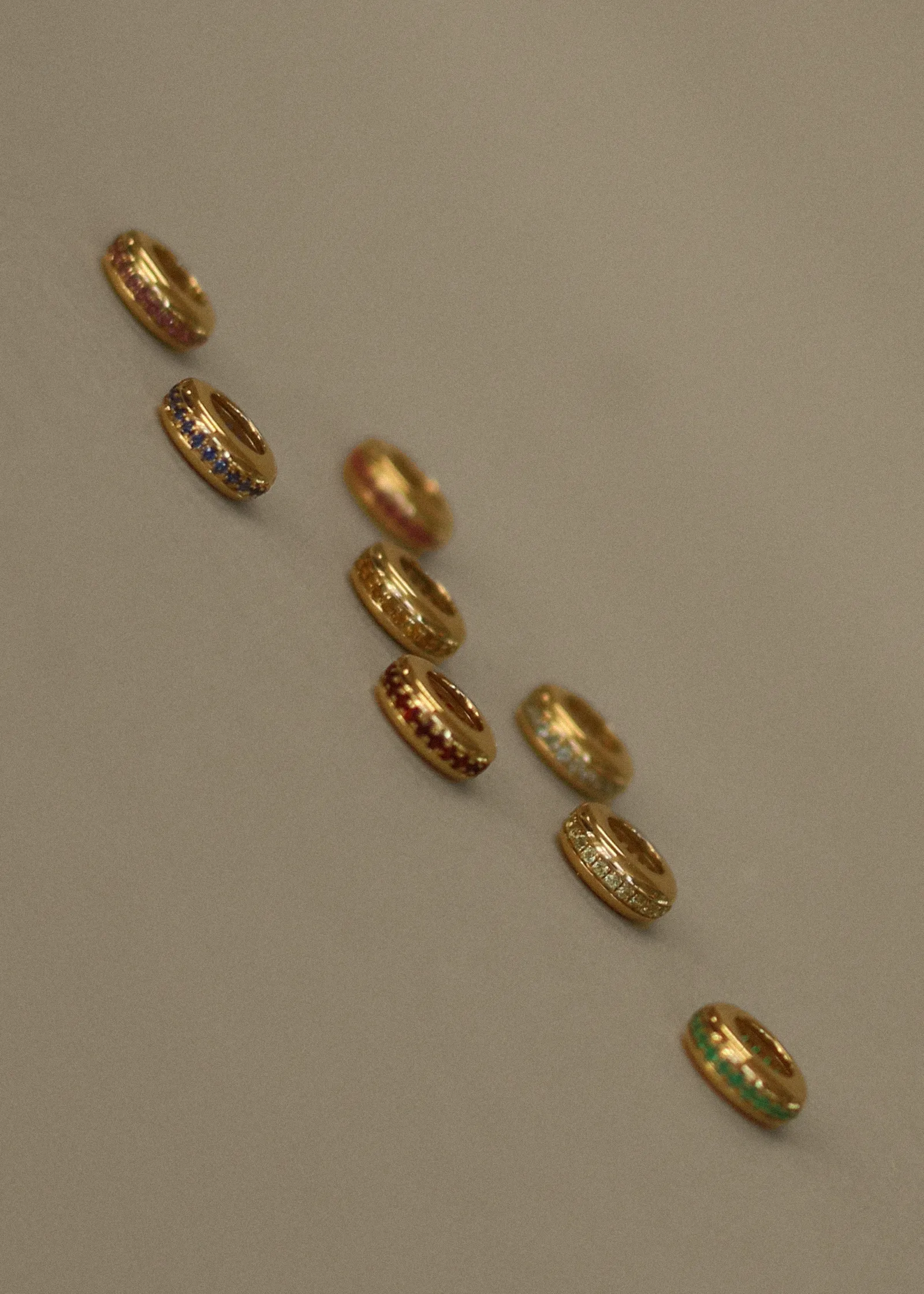 Noelle Pavé Dome Birthstone Charm Sapphire sold by Kinn product image thumbnail 3