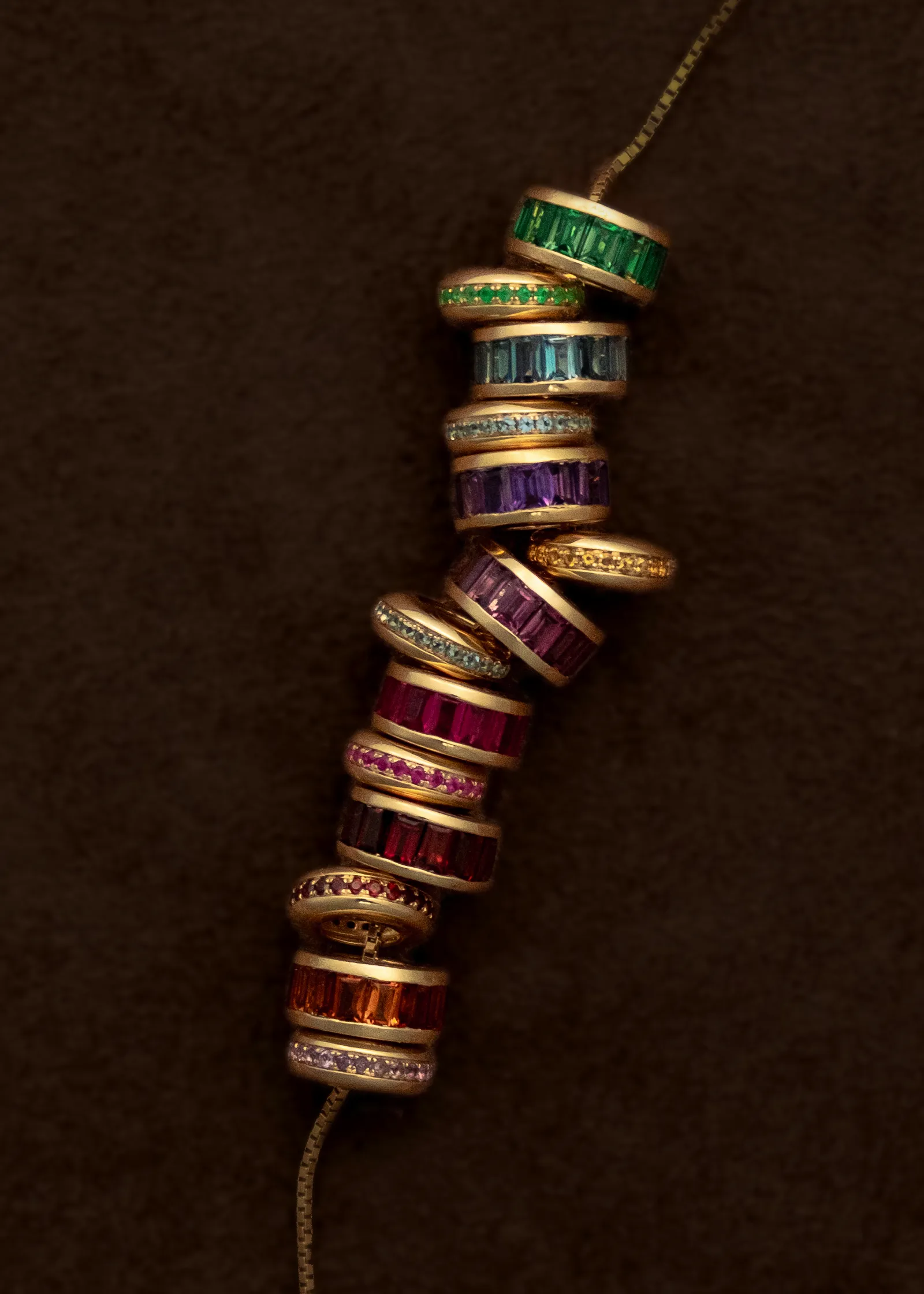 Milestone Baguette Birthstone Charm Blue Topaz sold by Kinn product image thumbnail 3