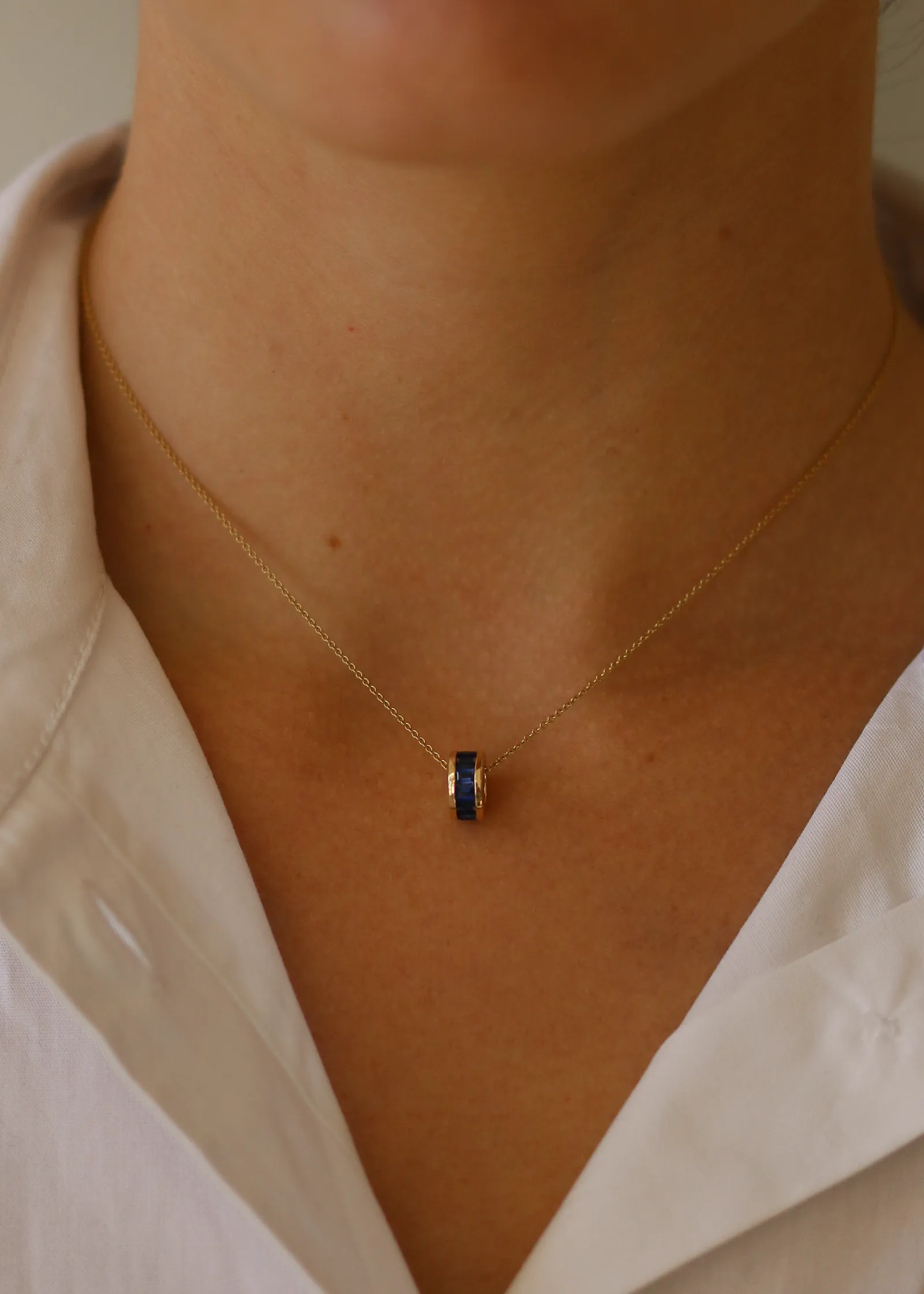 Milestone Baguette Birthstone Charm Sapphire sold by Kinn product image thumbnail 2