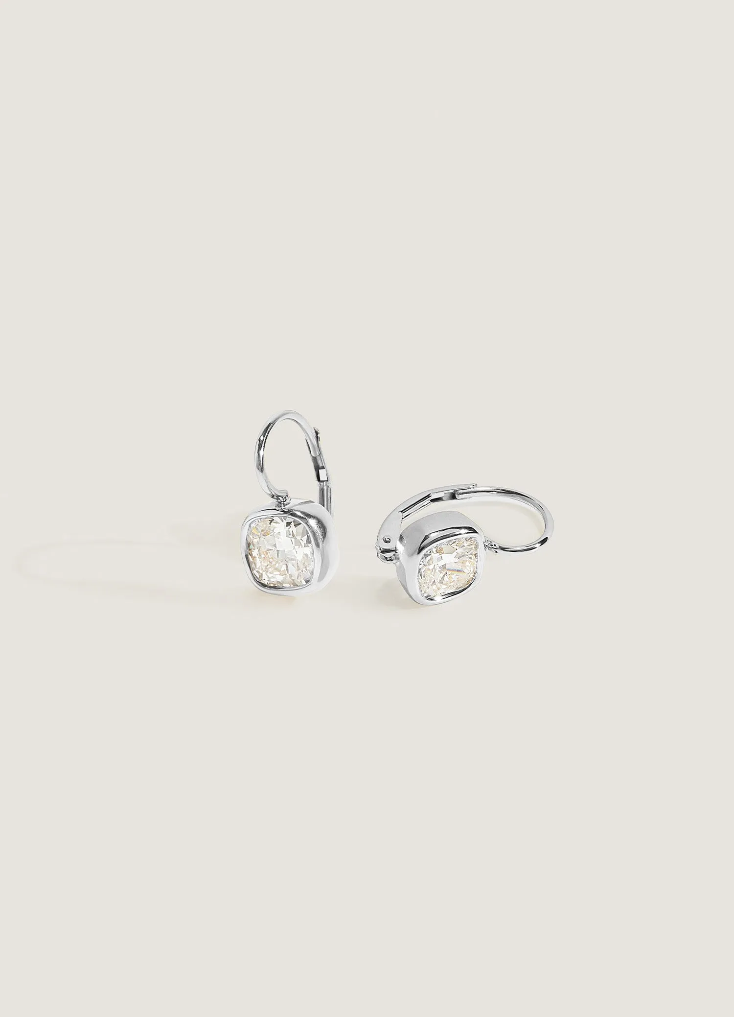 Harper 2ctw Cushion Cut Drop Earrings White Gold sold by Kinn product image thumbnail 4
