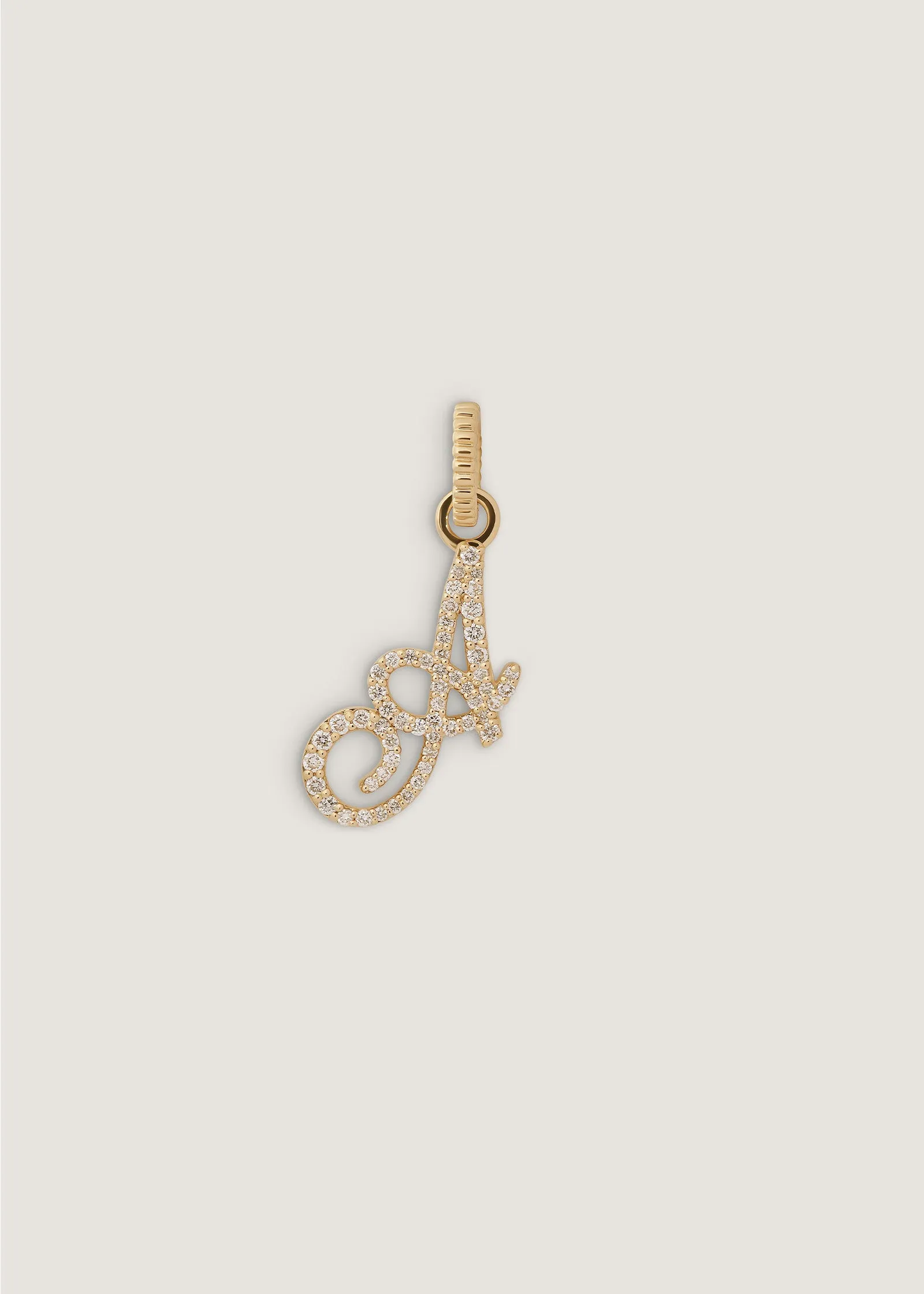 Pave Love Letter Charm Pendant sold by Kinn