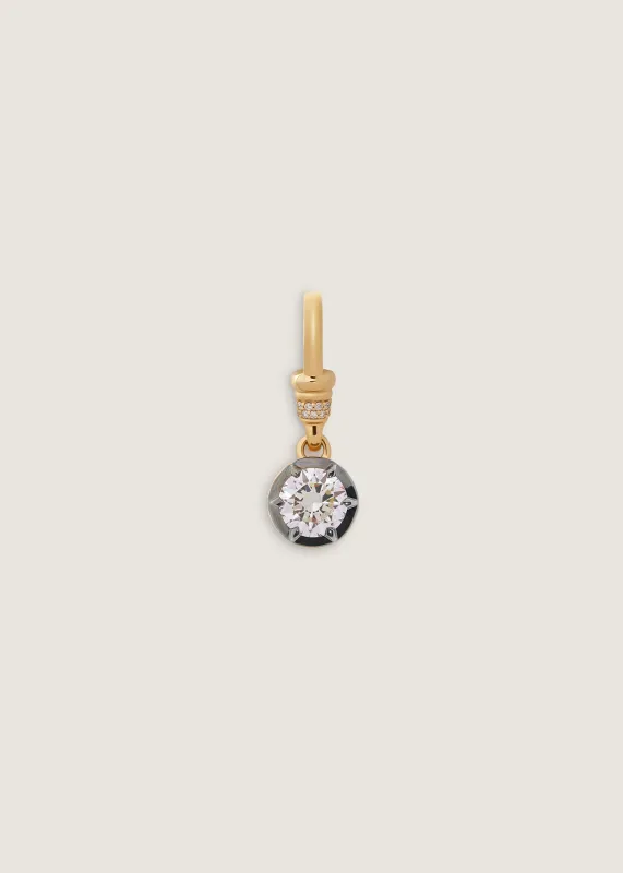 Roselle Black Rhodium Round Pendant Diamond sold by Kinn