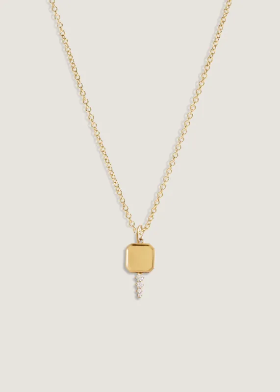 Legacy Key Pendant Diamond Necklace sold by Kinn