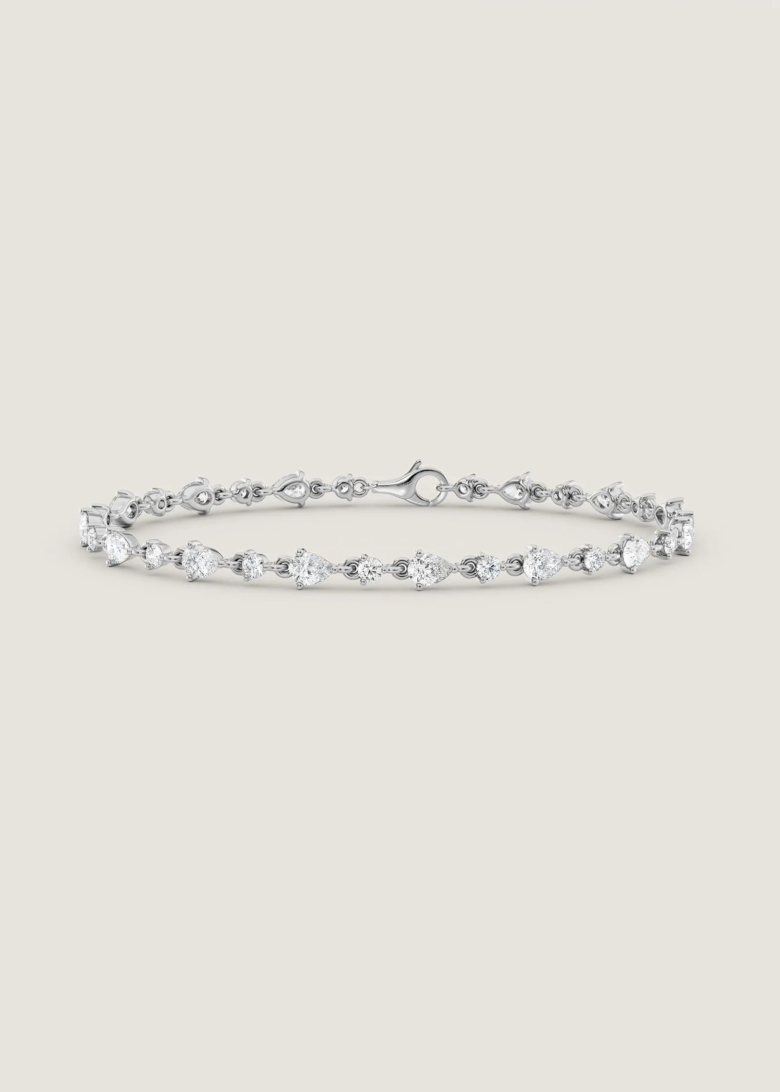 Juliette Diamond Row Bracelet White Gold sold by Kinn