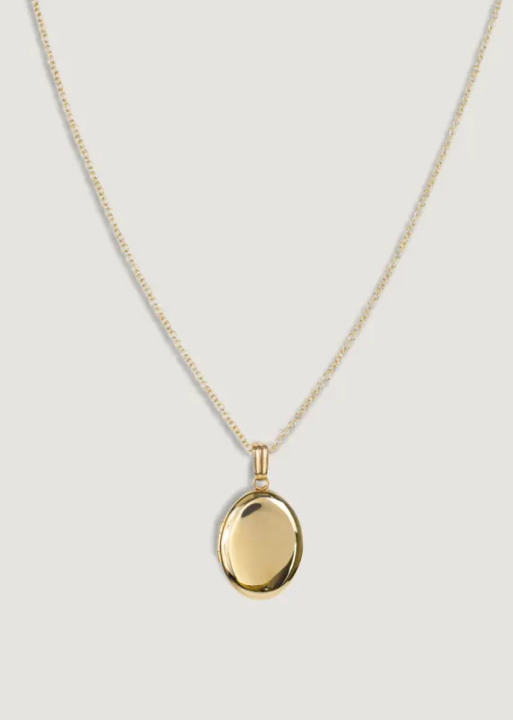 Maison Oval Locket Necklace sold by Kinn