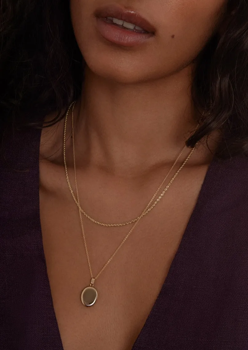 Maison Oval Locket Necklace sold by Kinn product image thumbnail 3