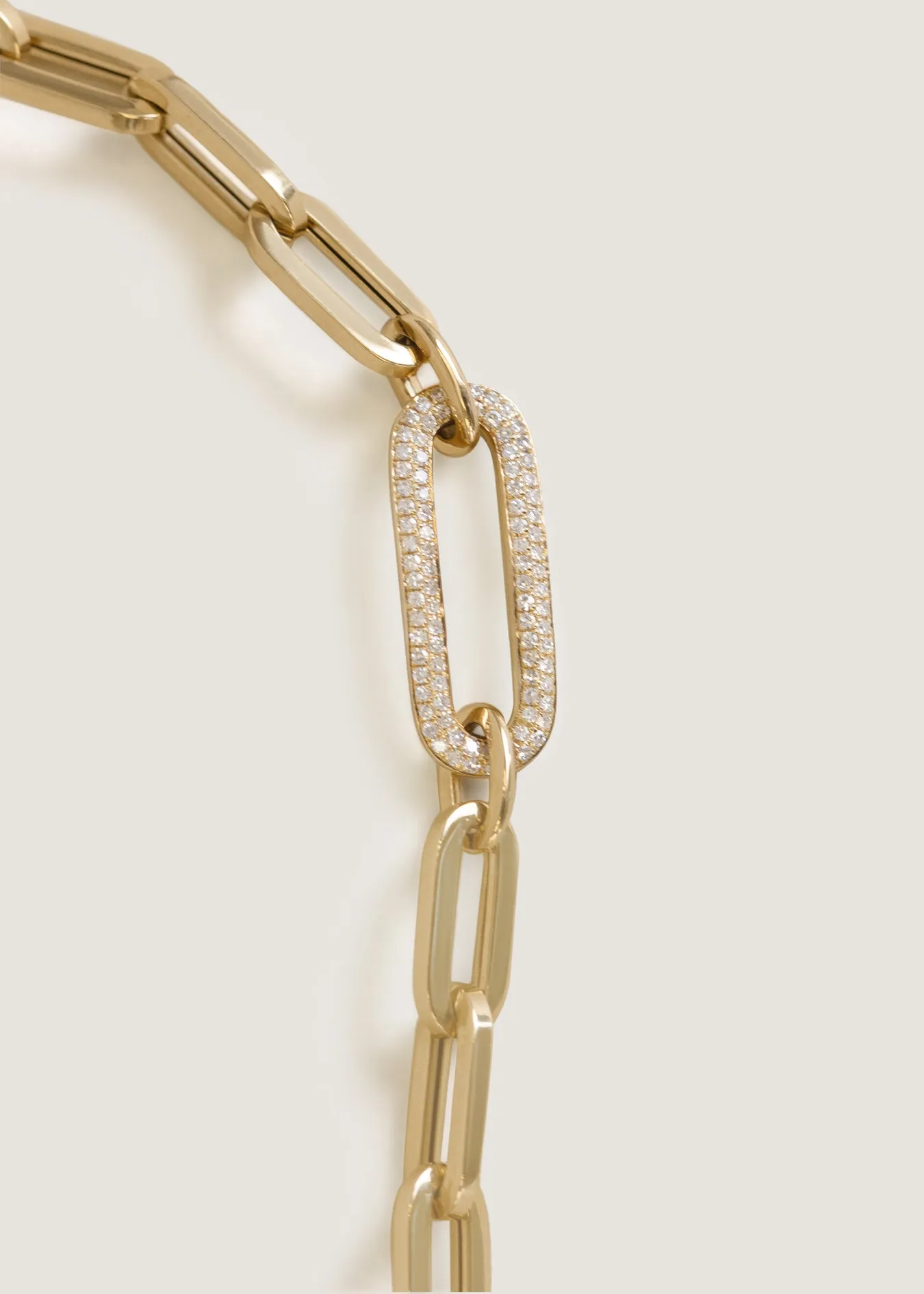 Bold Pavé Diamond Link Chain Bracelet sold by Kinn product image thumbnail 3