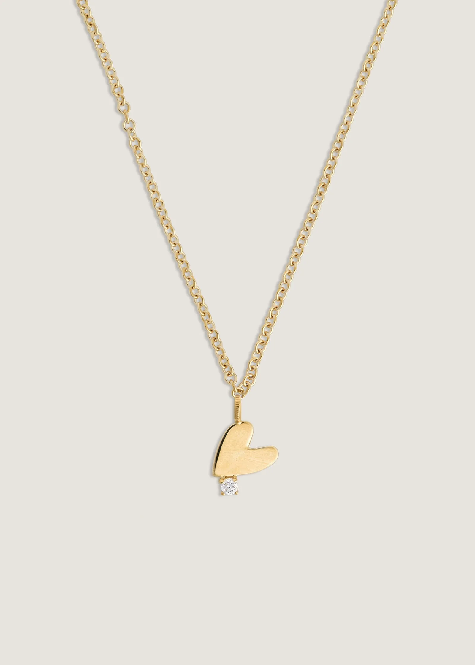 Amour Diamond Heart Pendant Necklace sold by Kinn