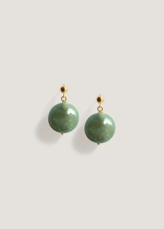 Celeste Drop Earrings Green Quartz sold by Kinn