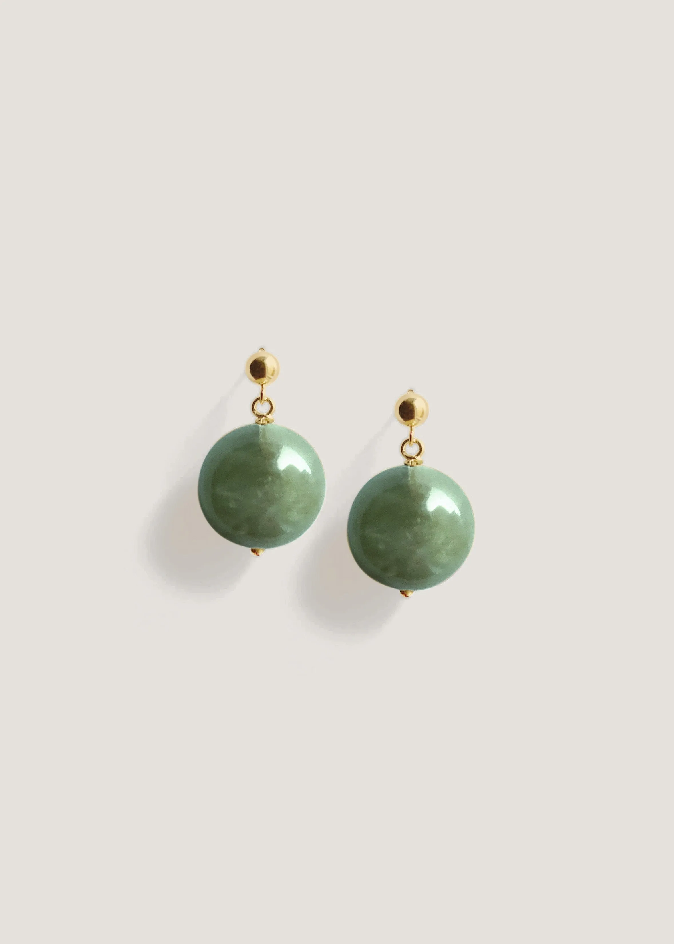 Celeste Drop Earrings Green Quartz sold by Kinn