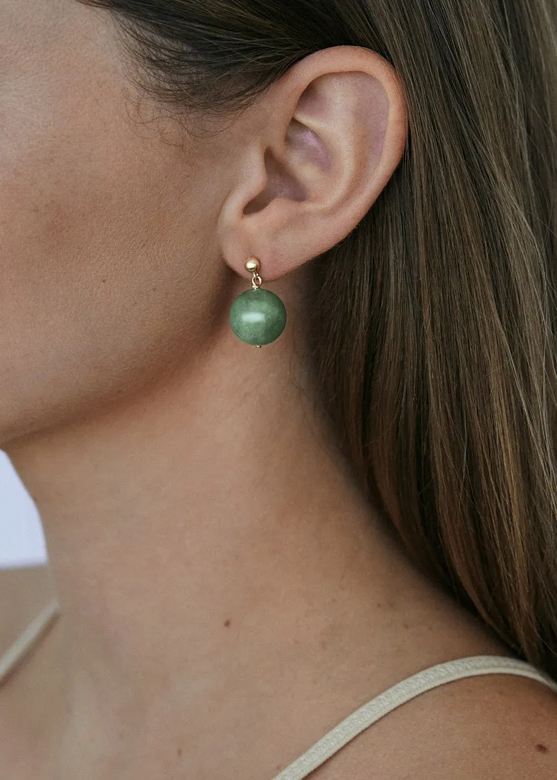 Celeste Drop Earrings Green Quartz sold by Kinn product image thumbnail 3