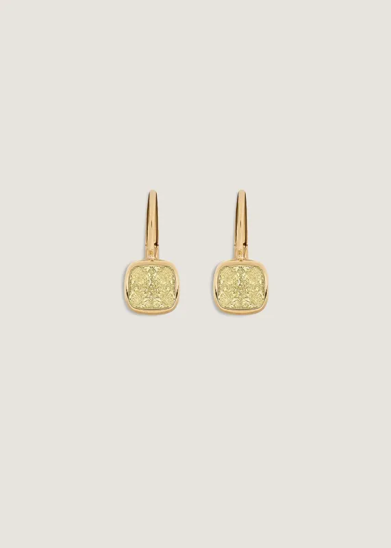 Harper Yellow Diamond 2ctw Cushion Cut Drop Earrings sold by Kinn