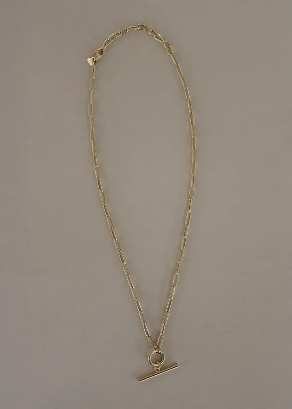 Vintage 14k T-Bar Necklace sold by Kinn