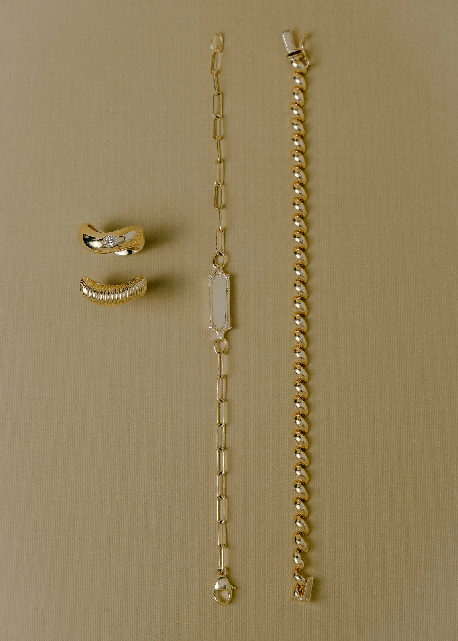 Harlow Oval Pavé ID Bracelet sold by Kinn product image thumbnail 5