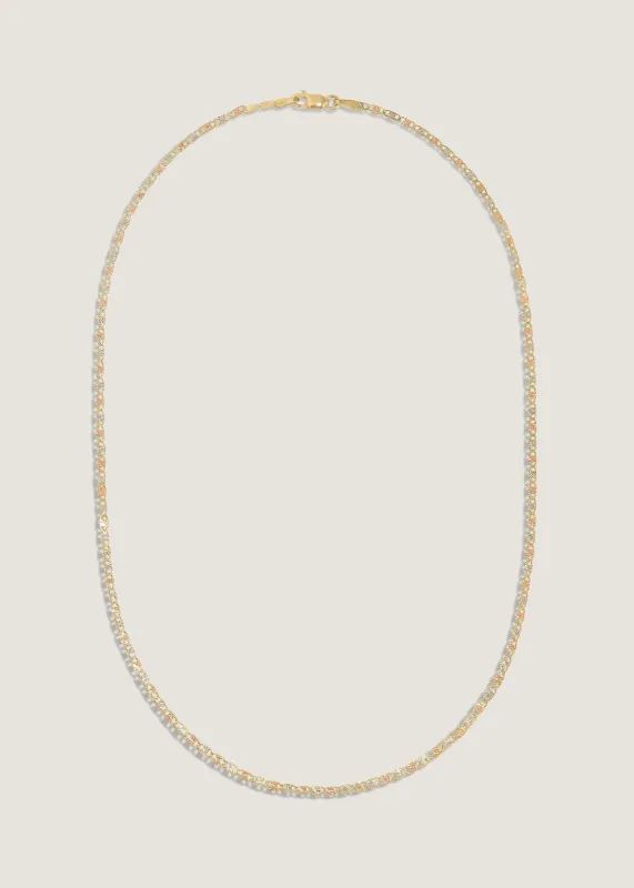 Valentino Tri-Color Gold Chain made by Kinn