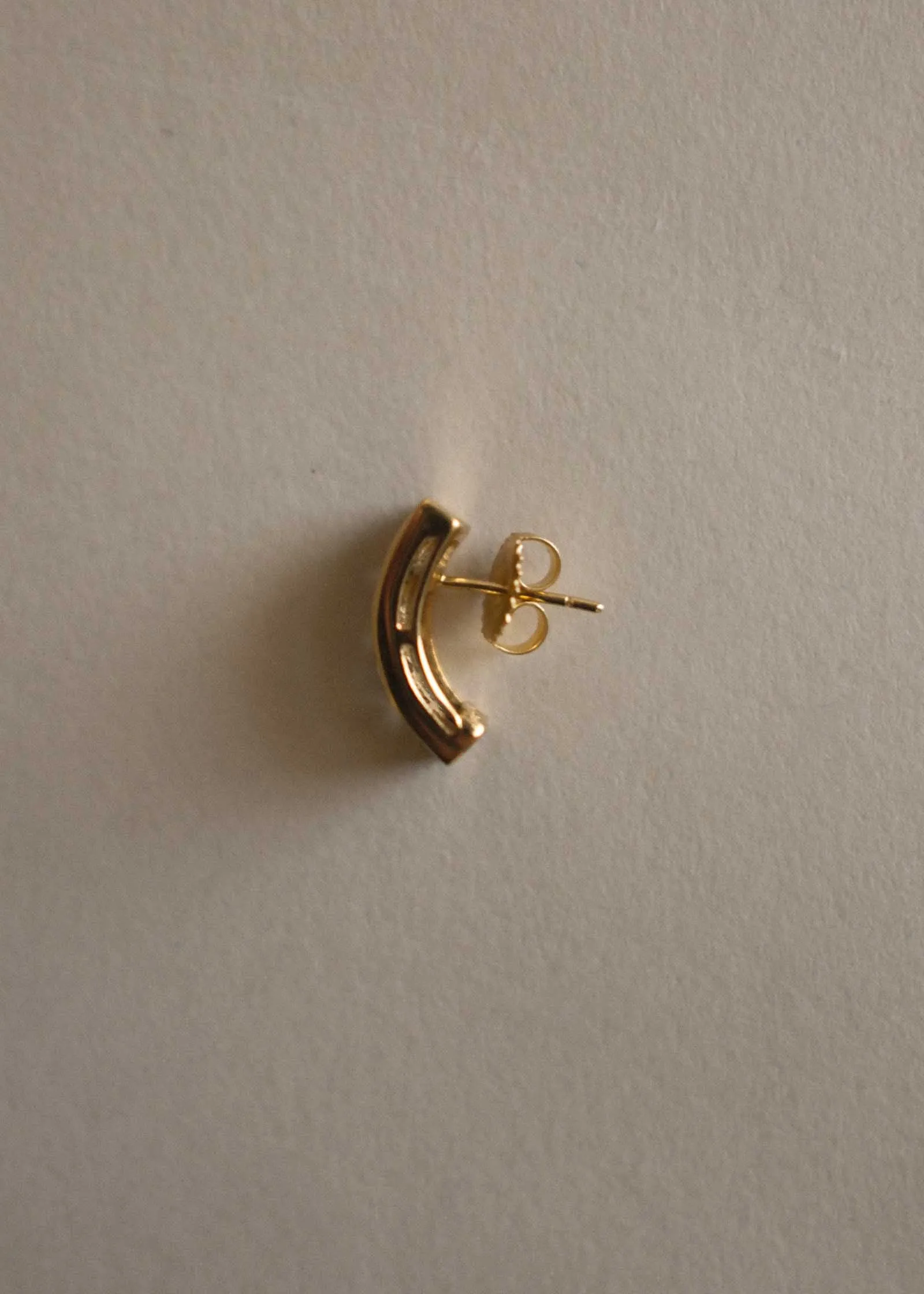 Vintage 14k Blue Sapphire & CZ Checkered Earrings sold by Kinn product image thumbnail 3