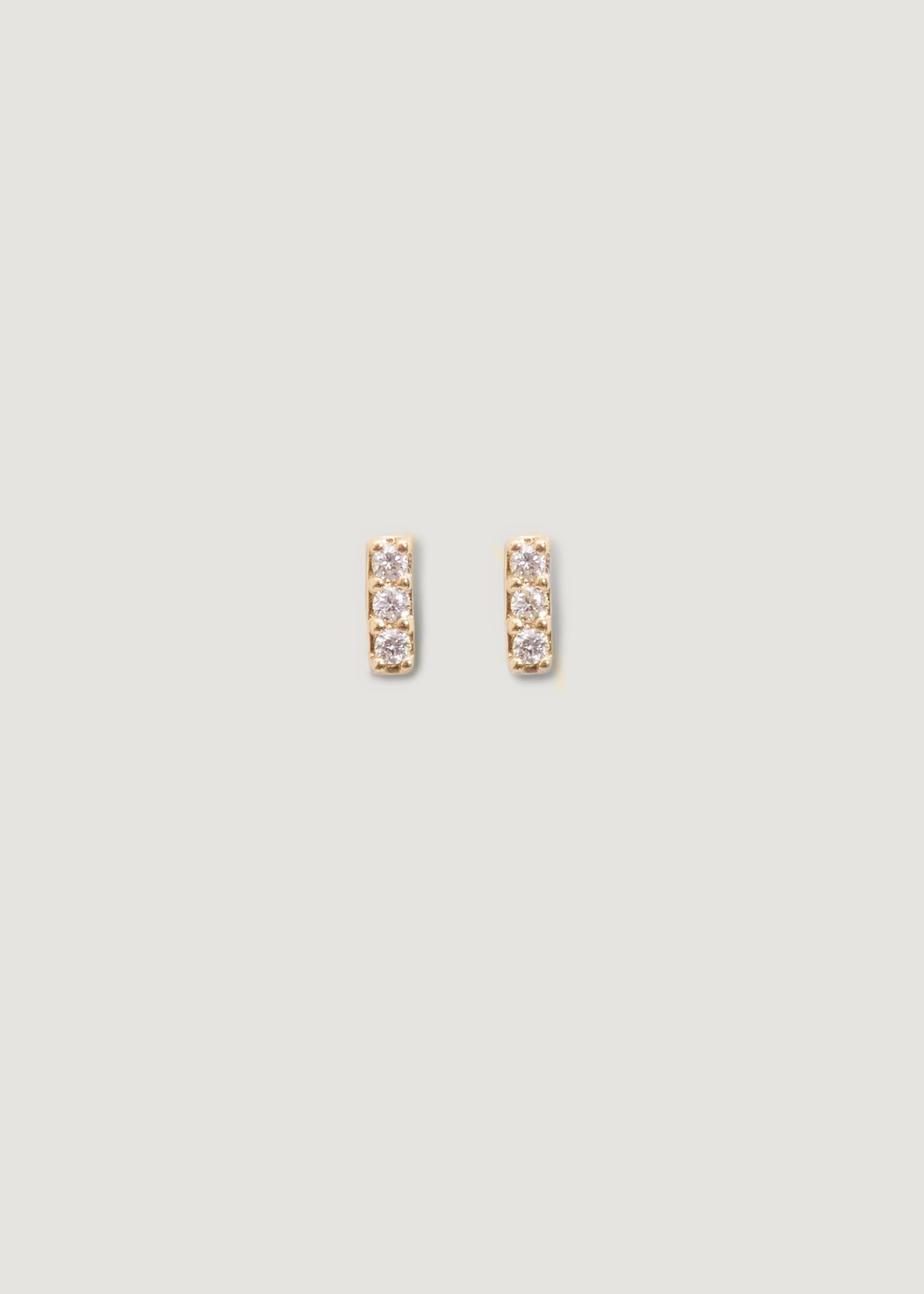Penelope Bar Stud Earrings Diamond sold by Kinn product image thumbnail 3