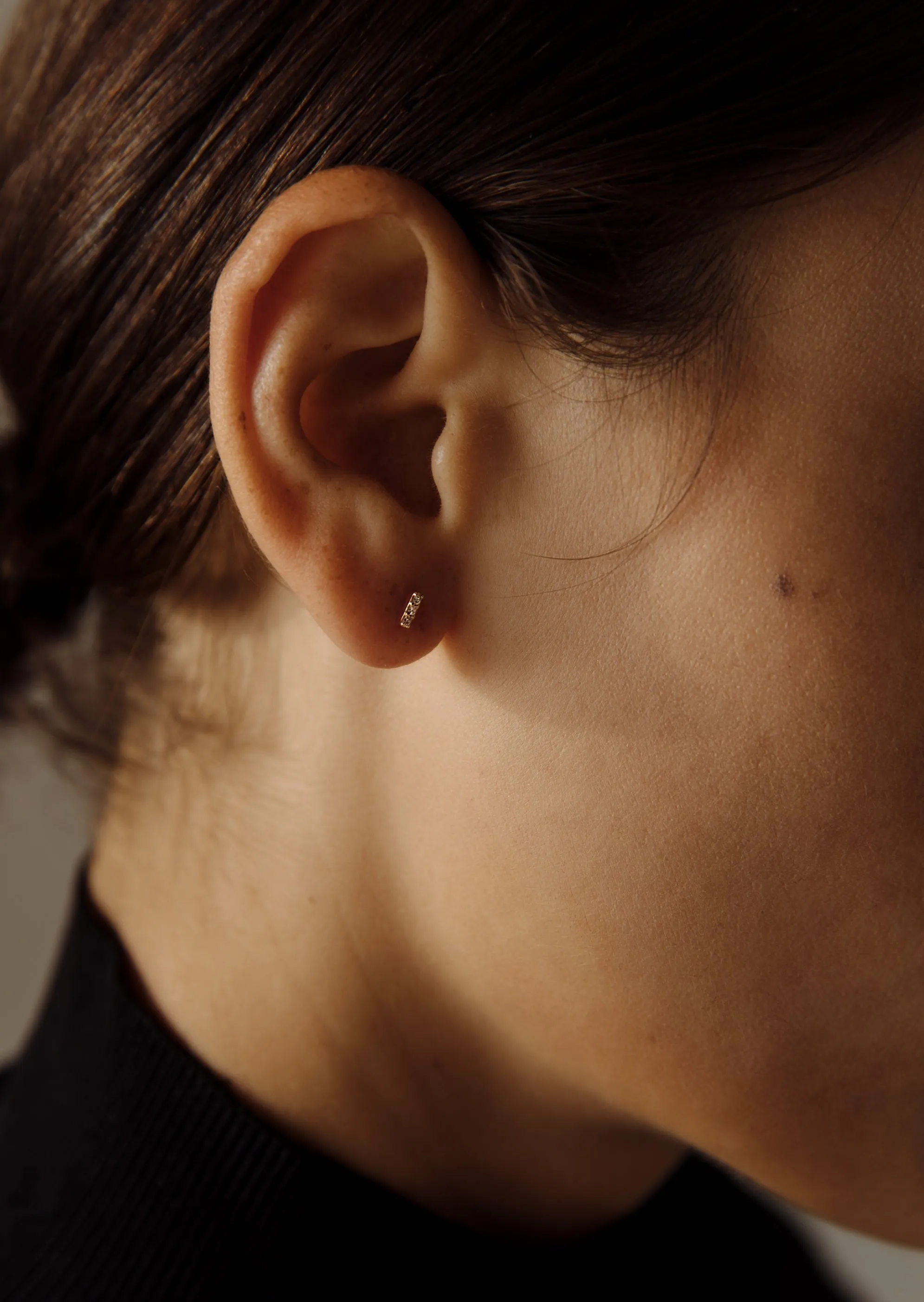 Penelope Bar Stud Earrings Diamond sold by Kinn product image thumbnail 5