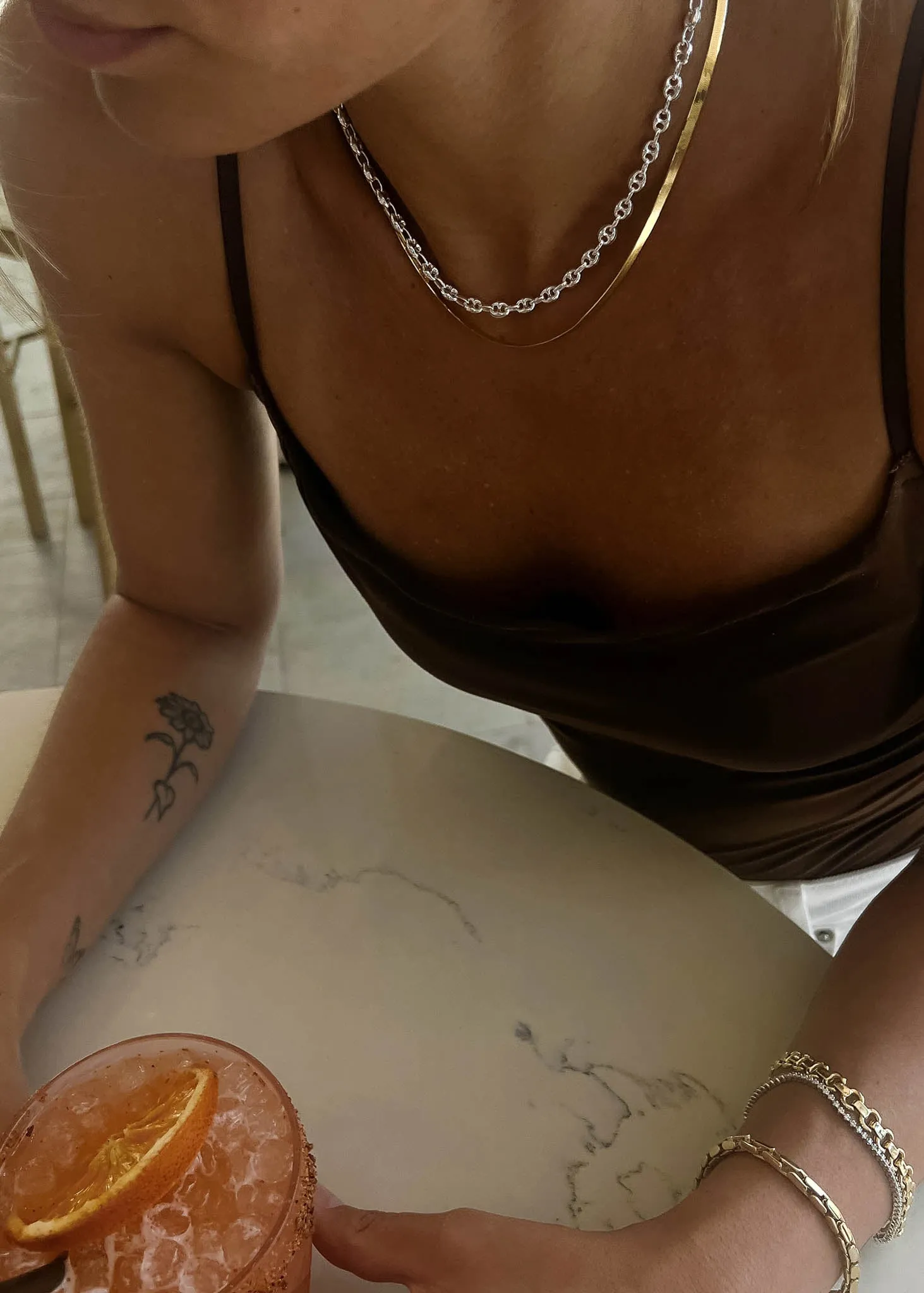 Petite Puffed Mariner Chain Necklace Silver sold by Kinn product image thumbnail 3