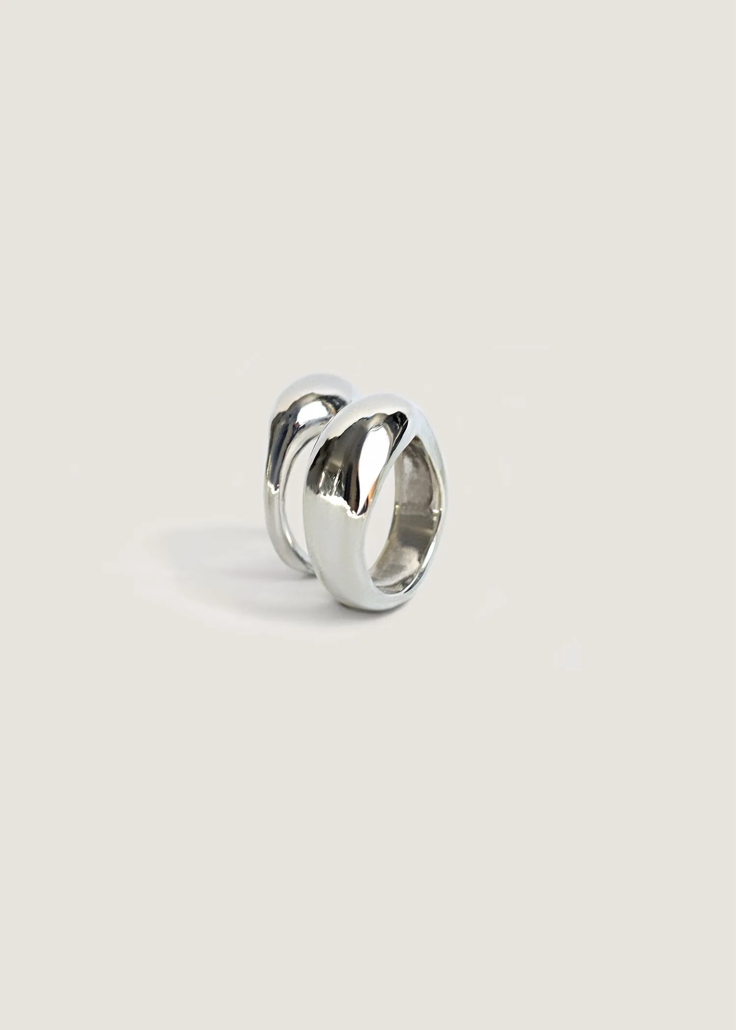 Hera Sculptural Ring Stack Silver sold by Kinn product image thumbnail 4