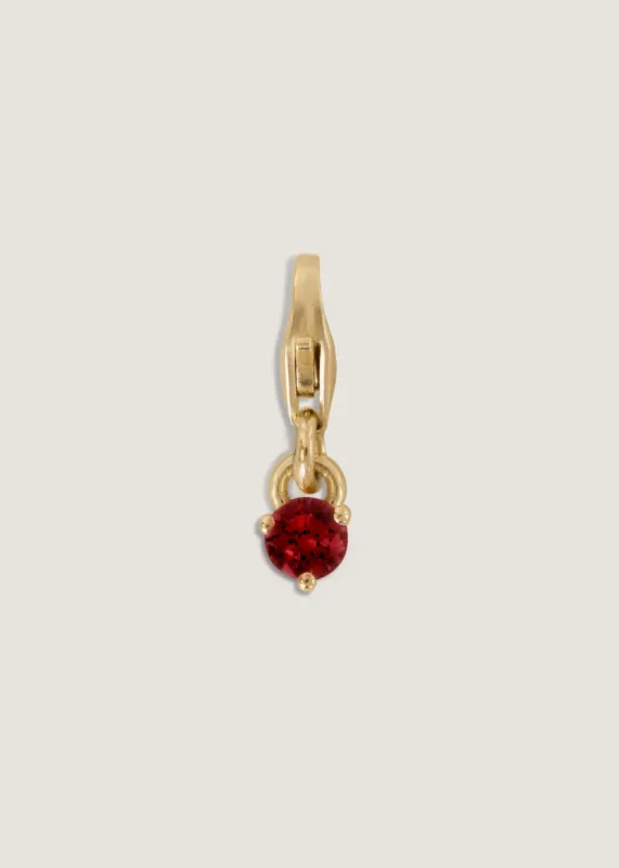 Ma-eum Birthstone Charm Garnet sold by Kinn