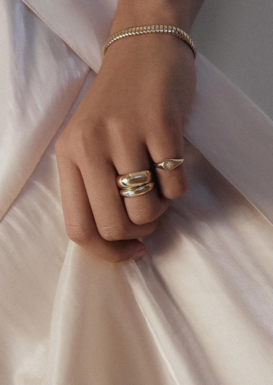 Dare To Love Bold Hollow Dome Ring sold by Kinn product image thumbnail 4