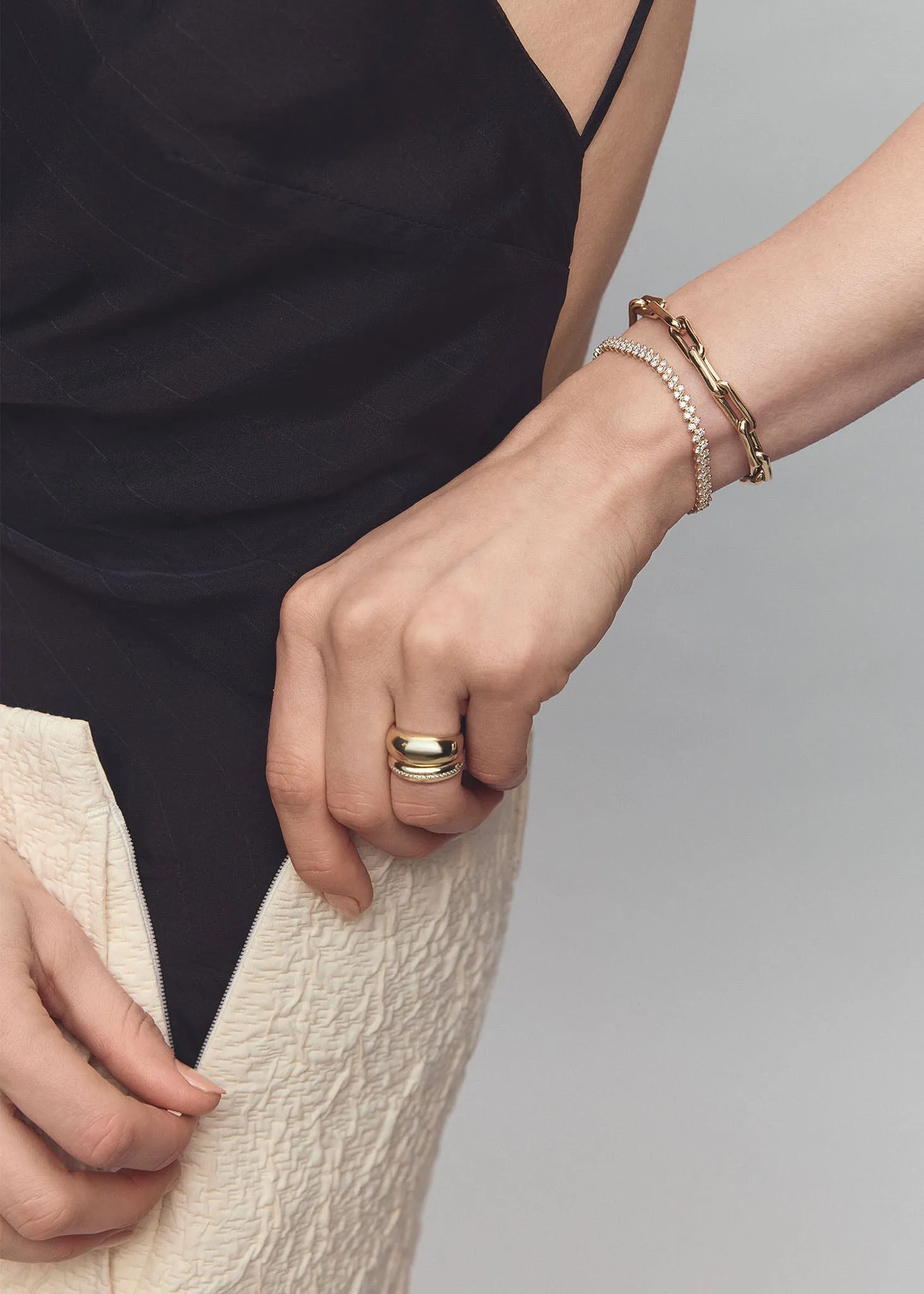 Dare To Love Bold Hollow Dome Ring sold by Kinn product image thumbnail 5