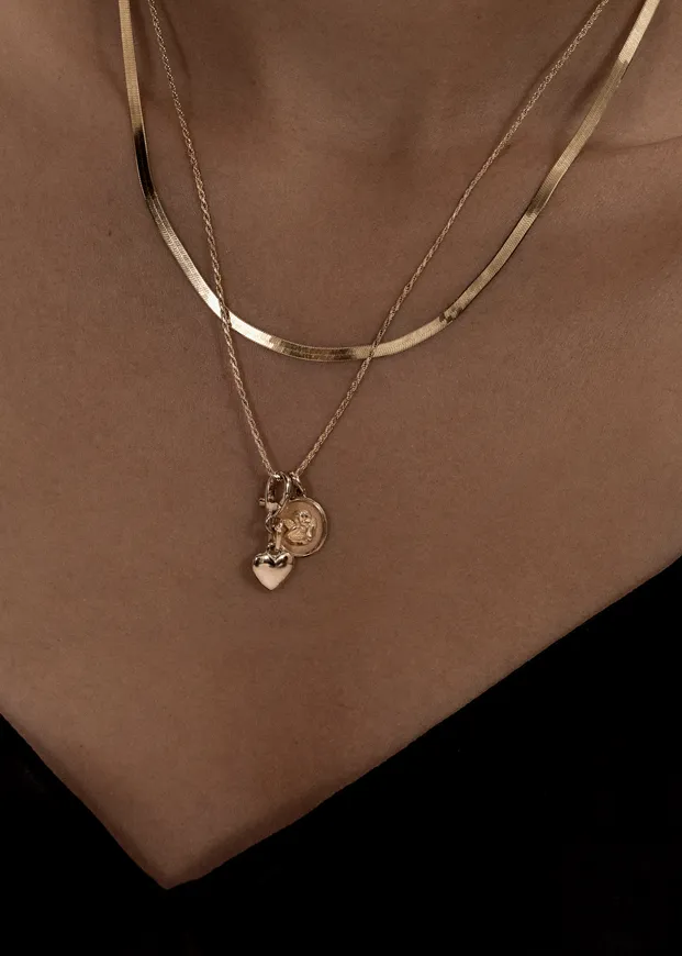 Petite Puffed Heart Pendant sold by Kinn product image thumbnail 2