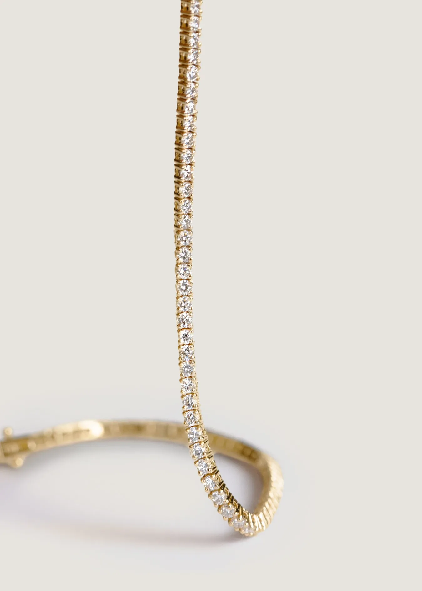 Classic Diana Tennis Bracelet 3.20ctw Yellow Gold sold by Kinn product image thumbnail 3